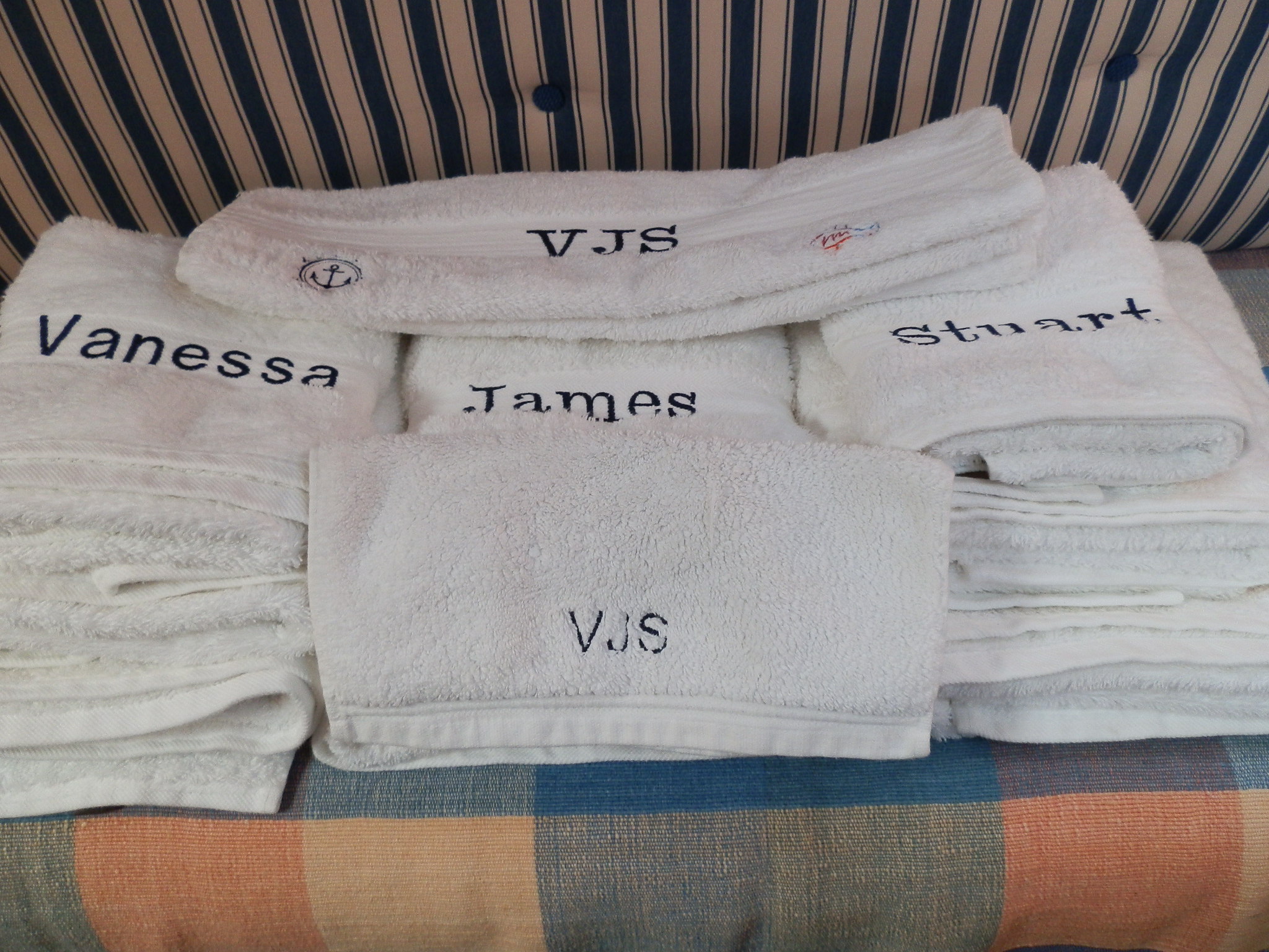 VJS embroided cushion